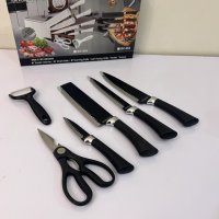 Комплект кухненски ножове Zepter 6 в 1 с белачка и ножици, снимка 8 - Прибори за хранене, готвене и сервиране - 40779896