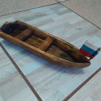 Голяма дървена лодка ръчна изработка, снимка 4 - Сувенири от дърво - 29240724