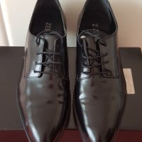 Дамски черни кожени обувки Oxford с връзки Zee Lane 40 номер, снимка 3 - Дамски елегантни обувки - 40872908