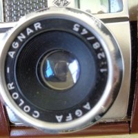 Продавам  фотоапарат Agfa color - Аgnar 1:2,8 /45  Optima+ Светкавица  , снимка 4 - Фотоапарати - 34929657