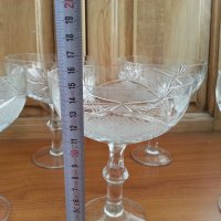 Кристални чаши , снимка 4 - Антикварни и старинни предмети - 37412461