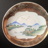 Много стара чиния японски порцелан с позлата, снимка 5 - Колекции - 42873868