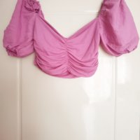 Къса блузка Zara, снимка 5 - Корсети, бюстиета, топове - 37247241