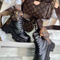 Дамски боти и чанта Louis Vuitton код 137, снимка 1 - Дамски боти - 35483934