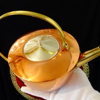 Меден чайник,чайник от мед,неизползван. , снимка 6 - Антикварни и старинни предмети - 42504859