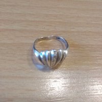 Сребърна обеца и пръстен , снимка 2 - Обеци - 37565330