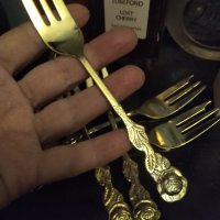  gold vergoldet  Baccara Rose  позлатени прибори , снимка 6 - Прибори за хранене, готвене и сервиране - 42829432