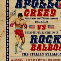 Роки Балбоа срещу Аполо Крийд Бой Филм ретро постер бокс плакат, снимка 3 - Картини - 35489268