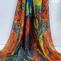 Дамски красив сатенен шал 1.80х0.90см, снимка 10 - Шалове - 44653084