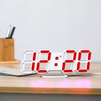 3D настолен часовник с аларма и термометър, снимка 5 - Стенни часовници - 33981862