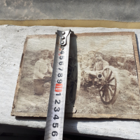 Стара военна снимка войници оръдие топ, снимка 6 - Антикварни и старинни предмети - 44534107