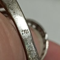 Красива сребърна маркирана пръстен #Д0, снимка 4 - Пръстени - 44321631
