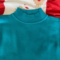Електриково син пуловер, снимка 2 - Блузи с дълъг ръкав и пуловери - 35567475