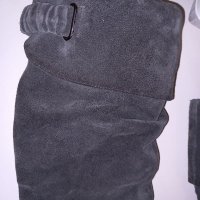 Дамски ботуши/чизми № 37 - естествена кожа велур, снимка 10 - Дамски ботуши - 38914172