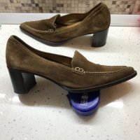 Дамски велурени обувки на ток ,,DONNA CAROLINA” номер 37, снимка 2 - Дамски обувки на ток - 30086059
