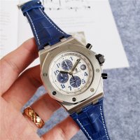 Мъжки часовник Audemars Piguet Royal Oak Offshore Navy Blue Chronographс кварцов механизъм, снимка 4 - Мъжки - 37648712