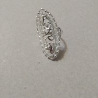 Нов, масивен сребърен пръстен с подарък-подаръчна кутия, снимка 1 - Пръстени - 33939140