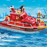 Playmobil - Пожарна спасителна лодка Playmobil 70147 - Fire Rescue Boat, снимка 3 - Конструктори - 31824139