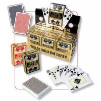 Карти за игра Copag Texas Hold'em двоен Jumbo индекс 100% plastic  Черен или червен цвят на гърбовет, снимка 2 - Карти за игра - 37532028