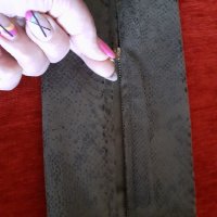 Дамски ластичен панталон имитация на змийска кожа, снимка 5 - Панталони - 34566194
