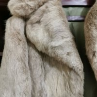палтото е с  цена  180 лева   естествен косъм М размер  дължина до по  таза състояние  като ново, снимка 2 - Палта, манта - 34222621