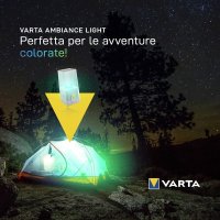 Мощна лампа за къмпинг лед фенер Varta за палатка риболов лов туризъм, снимка 4 - Къмпинг осветление - 42890764