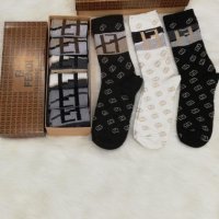 GUCCI LOUIS VUITTON  Calvin Κlein  Nike Lacoste 6 чифта чорапи в кутия, снимка 9 - Дамски чорапи - 39786745