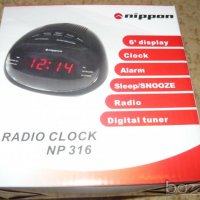 Радиочасовник - будилник Nippon NP 316 с големи цифри светещи в тъмното, снимка 4 - Други - 39469465