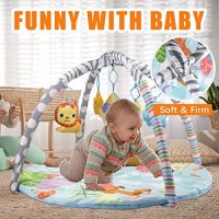Нова Бебешка подложка за игра Мат с 5 висящи звукови играчки подарък дете, снимка 4 - Играчки за стая - 42241898