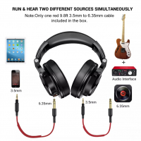 Студийни слушалки OneOdio A71,кабелни 6.35/3.5 мм, удължен boom микрофон , снимка 13 - Слушалки и портативни колонки - 36544442