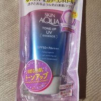 Японска слънцезащита Rohto Mentholatum - Skin Aqua Tone Up UV Essence - 80g, снимка 5 - Козметика за лице - 38642286