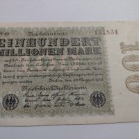 Стара рядка Райх банкнота- 1923 година уникат- 17964, снимка 5 - Нумизматика и бонистика - 31015686