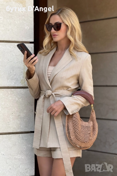 AVIN Сет сако и къси панталонки Cotton Comfort, снимка 1