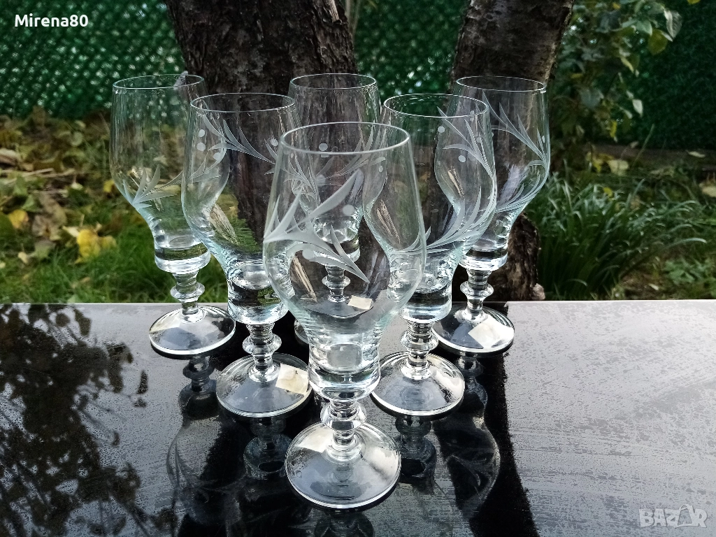Български кристален сервиз за вино - нов !, снимка 1