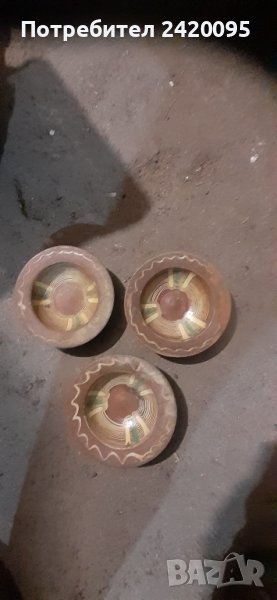 стари керамични чинии-15 лв, снимка 1