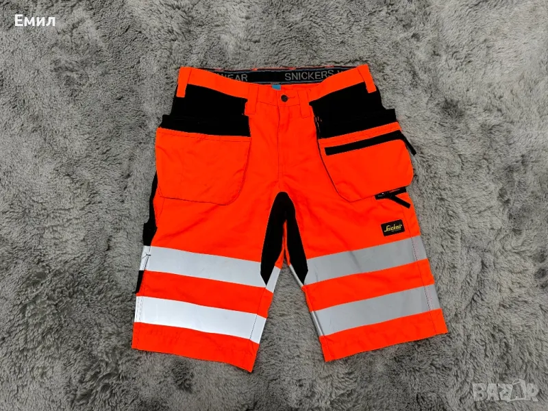 Нови шорти Snickers Hi-Vis Shorts, Размер М/50, снимка 1