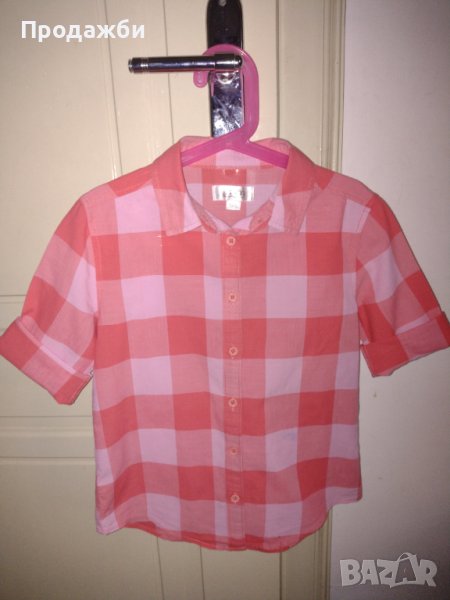 Риза с къс ръкав за момиче, снимка 1