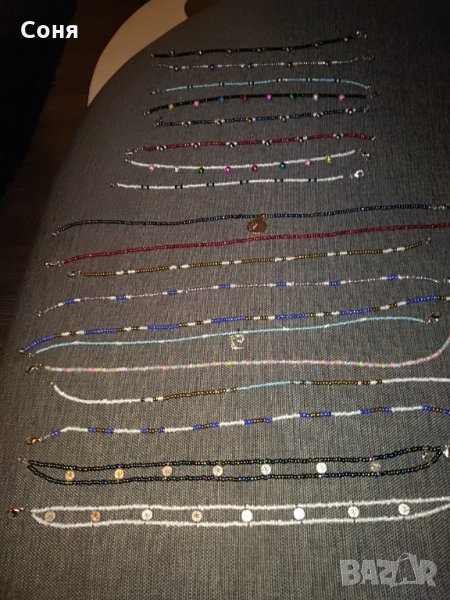 Гривни за крак и гердани за врат с мъниста , снимка 1
