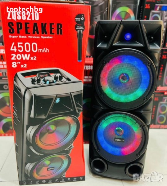 ПРЕНОСИМА КАРАОКЕ КОЛОНА ZQS-8210, снимка 1