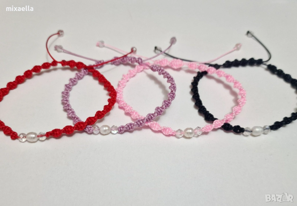 Гривни с естествени перли, снимка 1