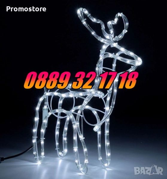 3 модела Коледен светещ елен, коледна украса, коледен елен, снимка 1