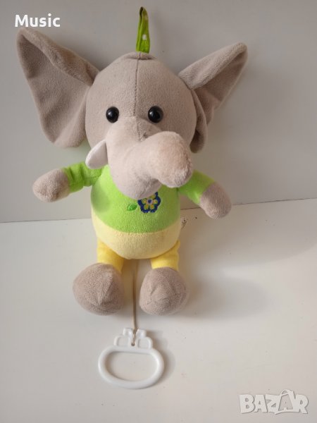 Механична музикална играчка Слонче 28 см., снимка 1