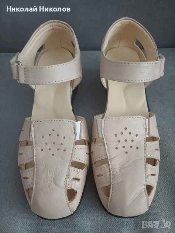 Дамски сандали, №36, цвят бежов, снимка 1