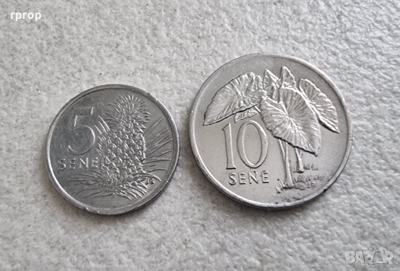 Австралия и океания. Самоа. 5 и 10  сене . Редки., снимка 1