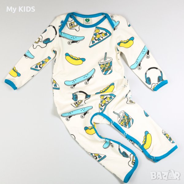 бебешка пижама / гащеризон Smafolk 74 9-12 , снимка 1