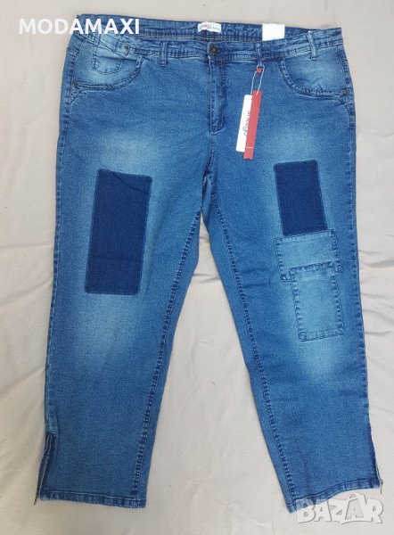 8XL Нови дънки Sheego с „кръпки”  , снимка 1