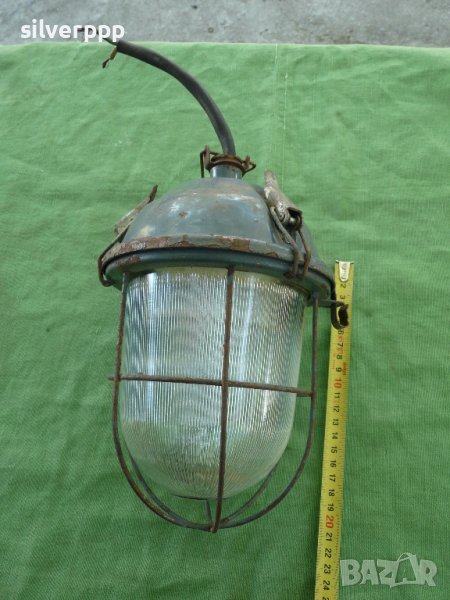  Ретро масивна промишлена лампа - 2 , снимка 1
