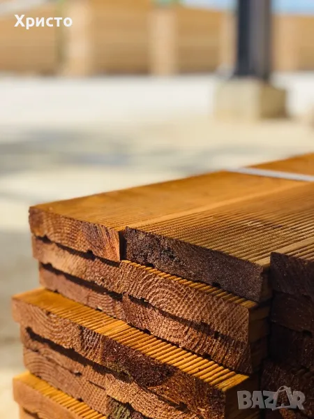 Импрегниран декинг 12см , снимка 1