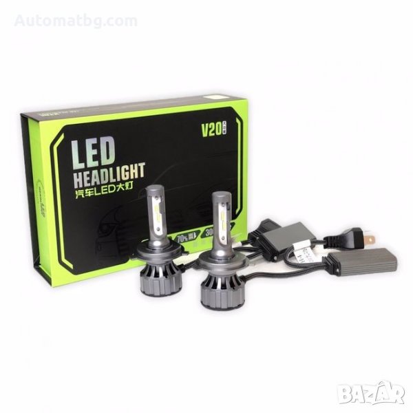 Комплект Led Крушки Automat, H4, 70W, CANBUS, снимка 1