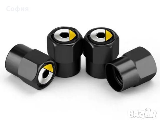 Нови метални капачки за винтили за Смарт Smart и други автомобили НАЛИЧНО, снимка 1